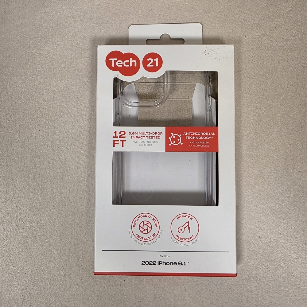 Tech21 Clear Protective Phone Case for 2022 iPhone 6.1" - Clear